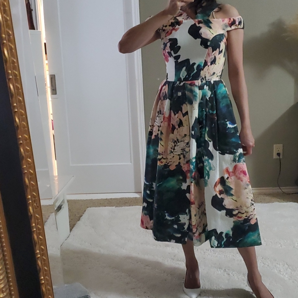 Floral midi dress